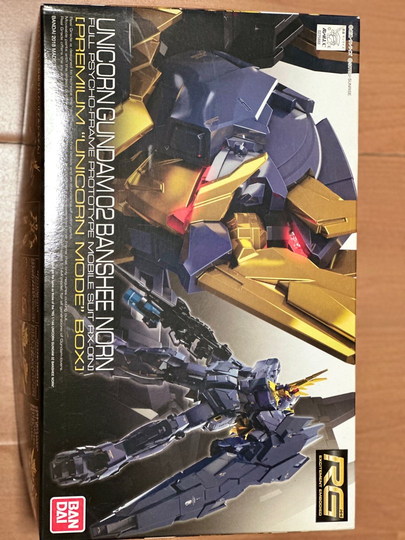 Gundam Model Kit 1:144 RG Unicorn Gundam 02 Banshee Norn | Toy Brands A Gundam 1/100