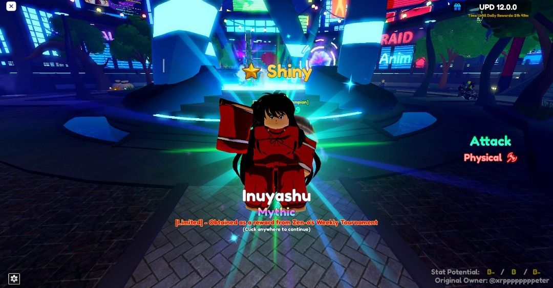 roblox Anime adventure inuyashu, 其他, 其他 Carousell