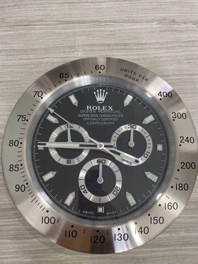 Genuine rolex wall on sale clock