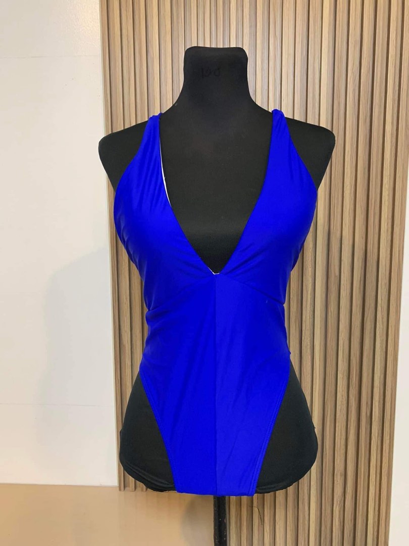 Royal Blue One Piece Swimsuit shein lovito eightmermaid sewlocal 