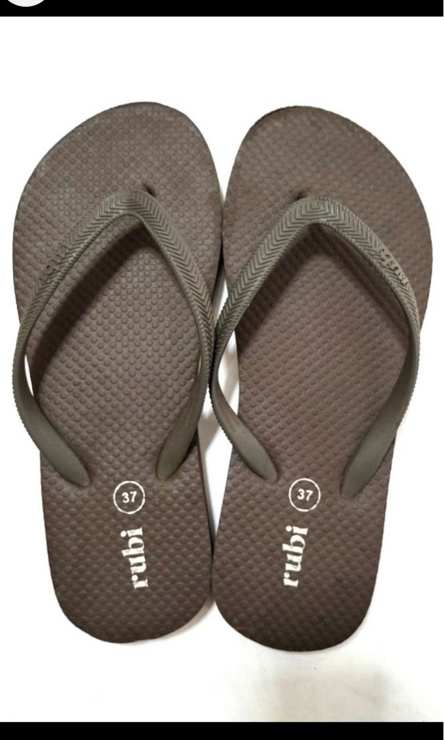 Rubi slippers flip flop - Brown, Women's Fashion, Footwear, Flipflops ...