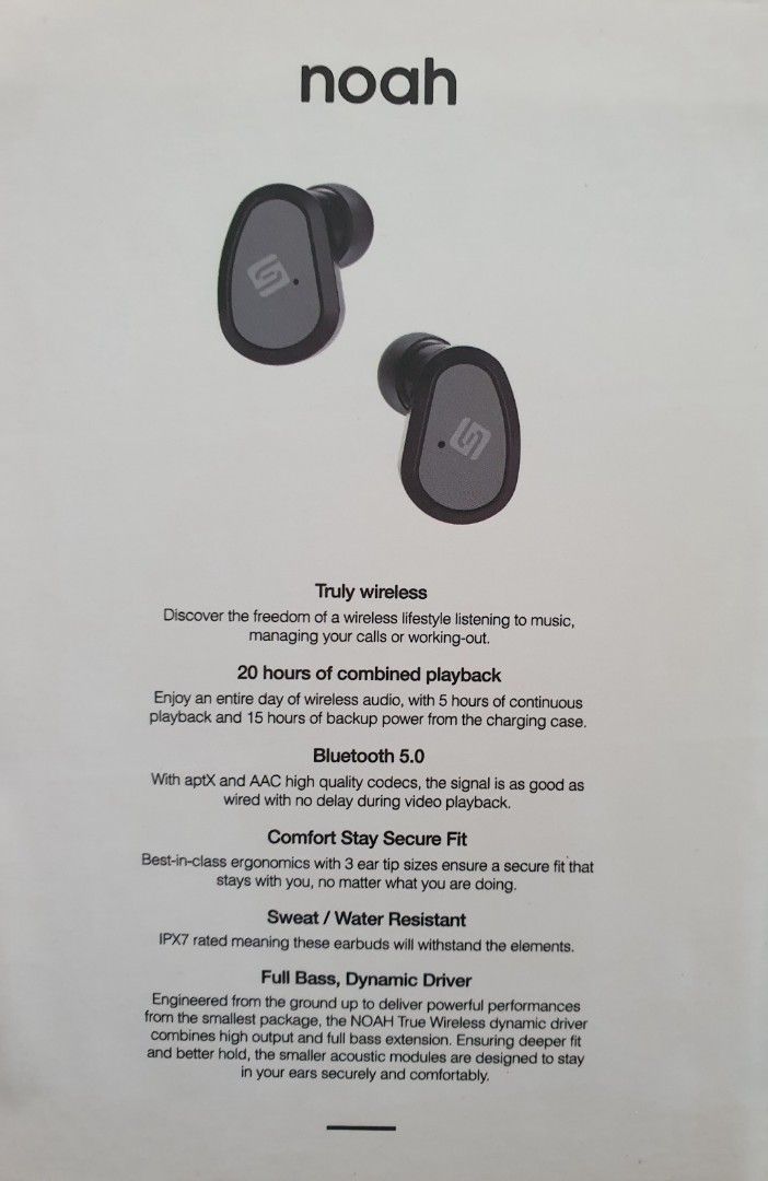 Saisho Noah TWS bluetooth earbuds IPX7