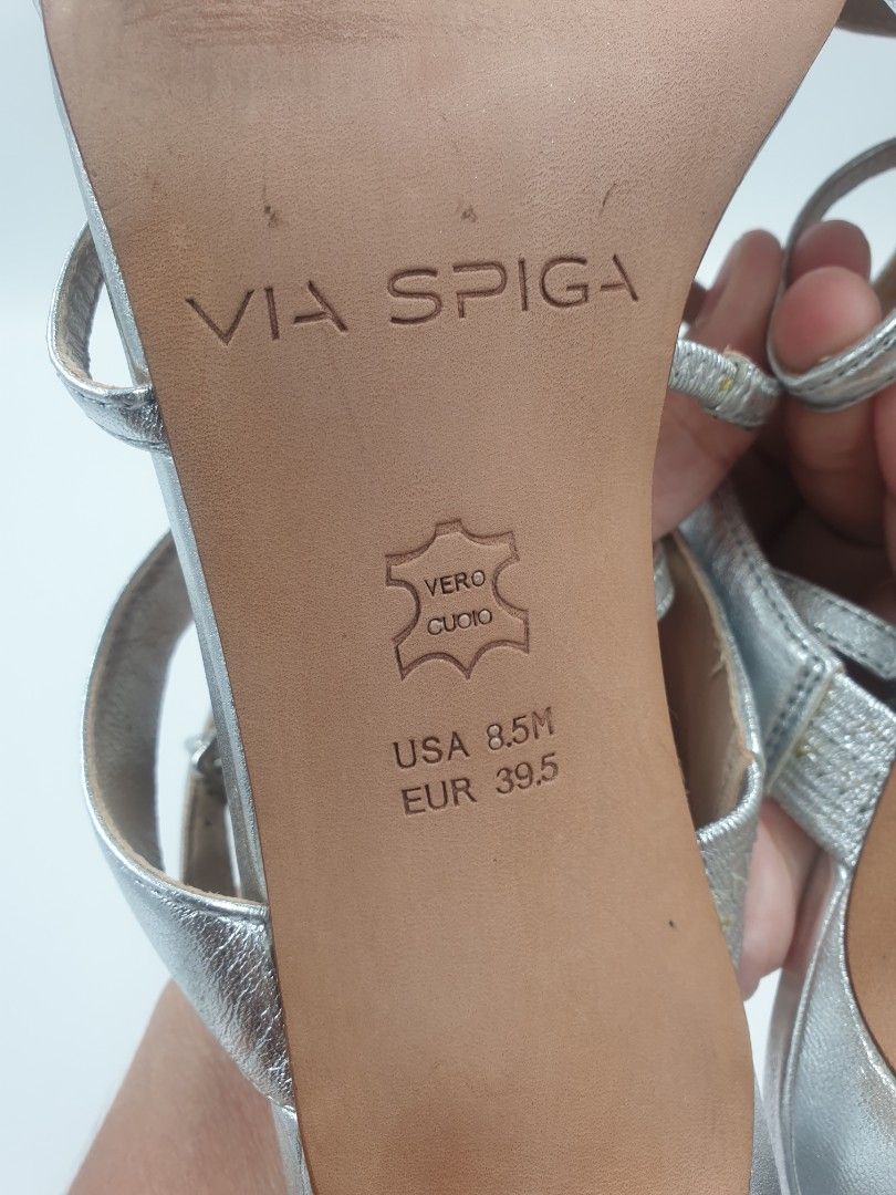 Via spiga store silver sandals
