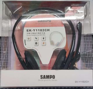 (保存瑕疵)SAMPO 聲寶 EK-Y1182CH 頭戴式耳機麥克風