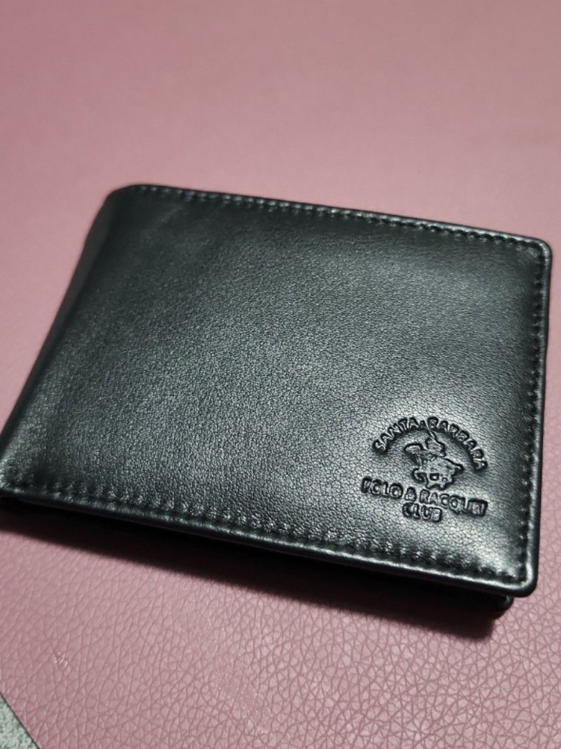 Money Clip Cardholder (Santa Barbara Polo Club), Men's Fashion