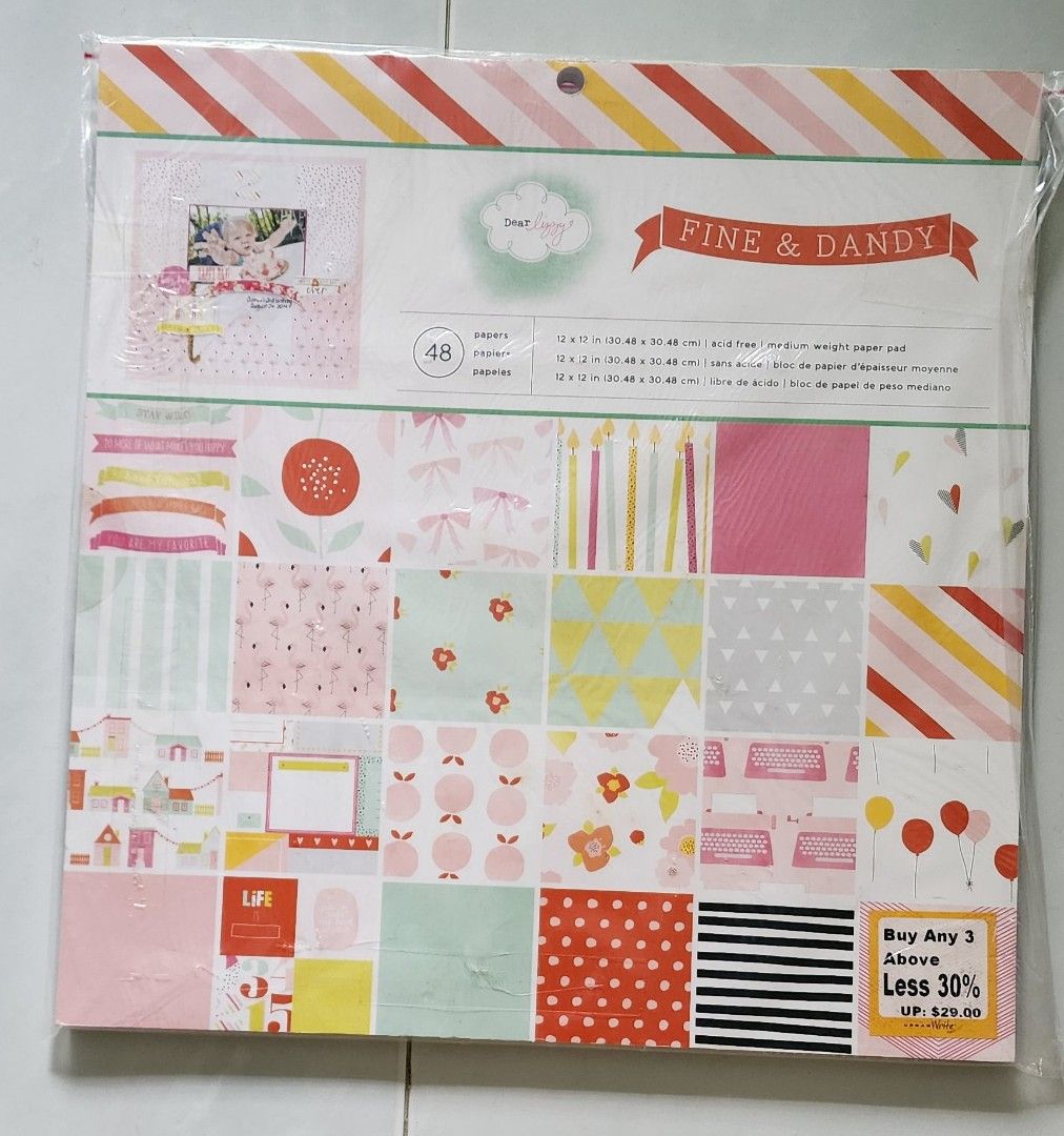 Scrapbook Card Stocks, Tag Stacks and Papers (12"x 12"), Hobbies & Toys