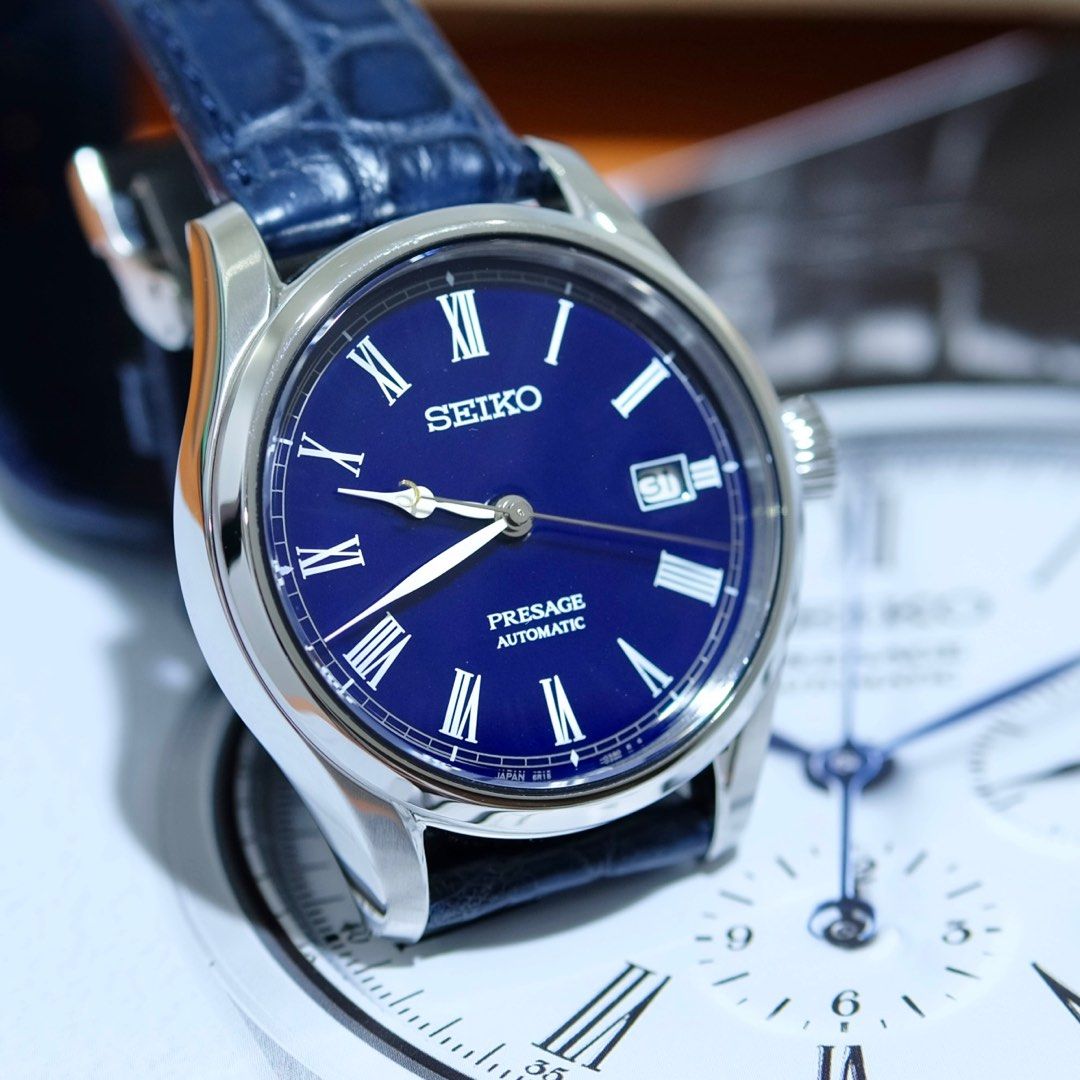 Seiko Presage Blue Enamel Dial SPB069 Limited Edition, Luxury, Watches on  Carousell