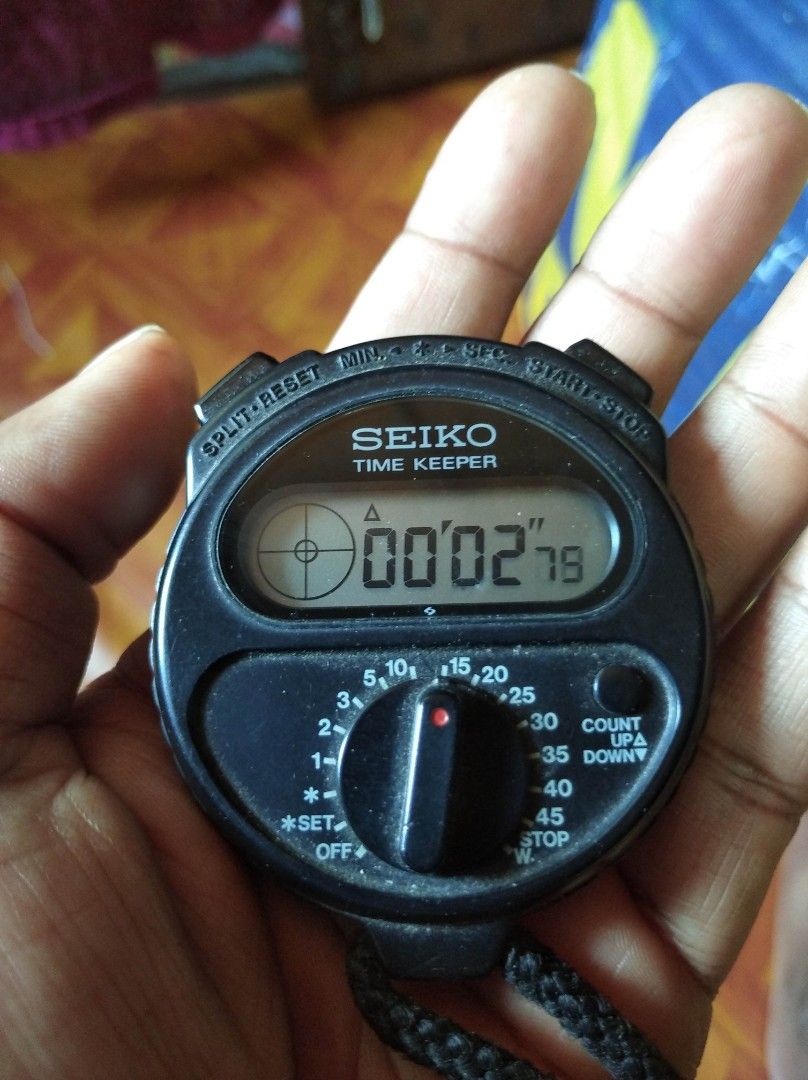 Seiko time keeper stopwatch, Men's Fashion, Watches & Accessories
