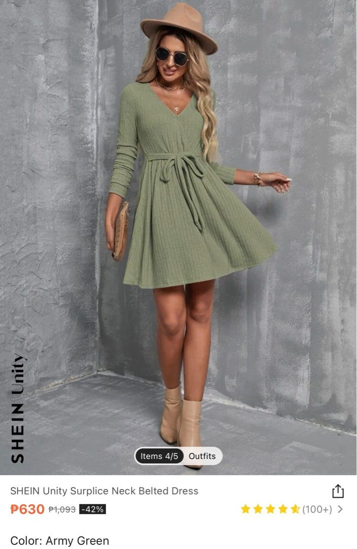 Shein army green dress, Women's Fashion, Dresses & Sets, Dresses on Carousell Shein army green dress, Women's Fashion, Dresses & Sets, Dresses on Carousell