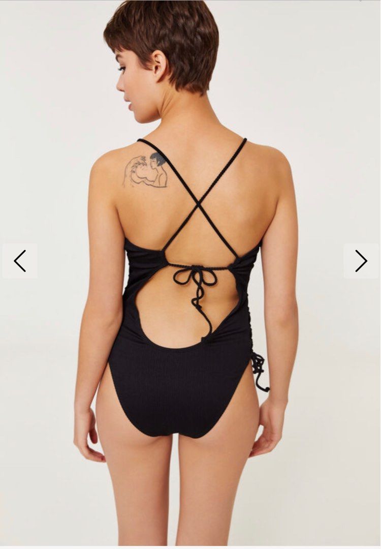 Size M ardene swimsuit one piece black