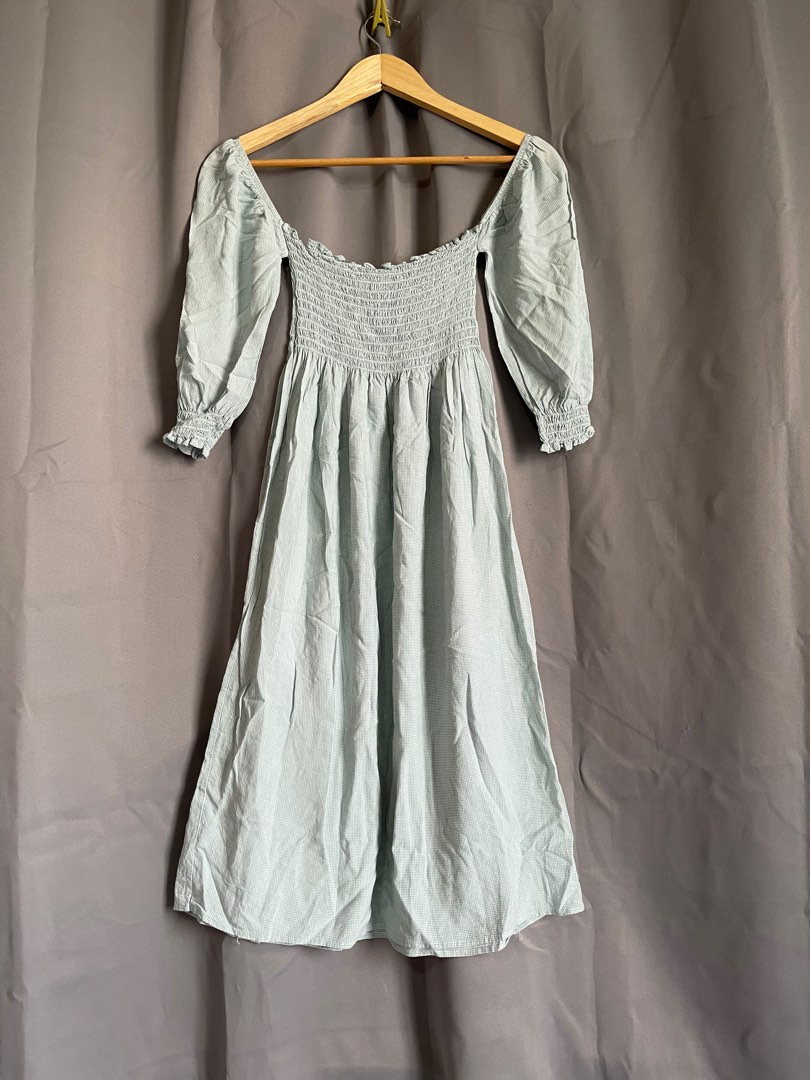 Smocked Midi Dress