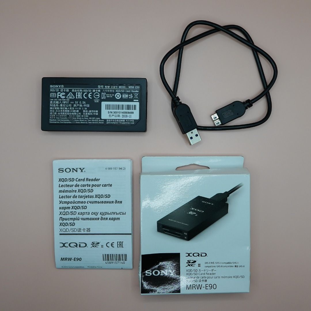 Lecteur de carte XQD/SD, MRW-E90