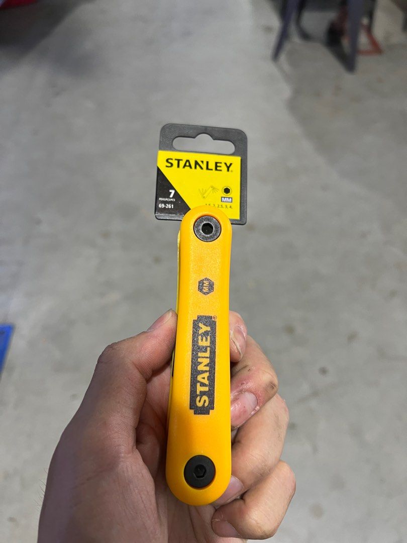 STANLEY HEX KEY 7PC FOLDING SET 1.5-6.0MM [69-261], Furniture & Home ...