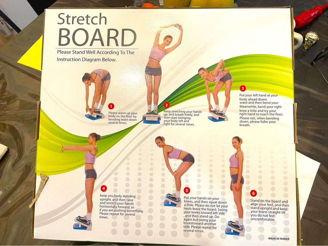 Stretch Board Routine Stretch Board, Sports Equipment, Exercise & Fitness, Toning ...