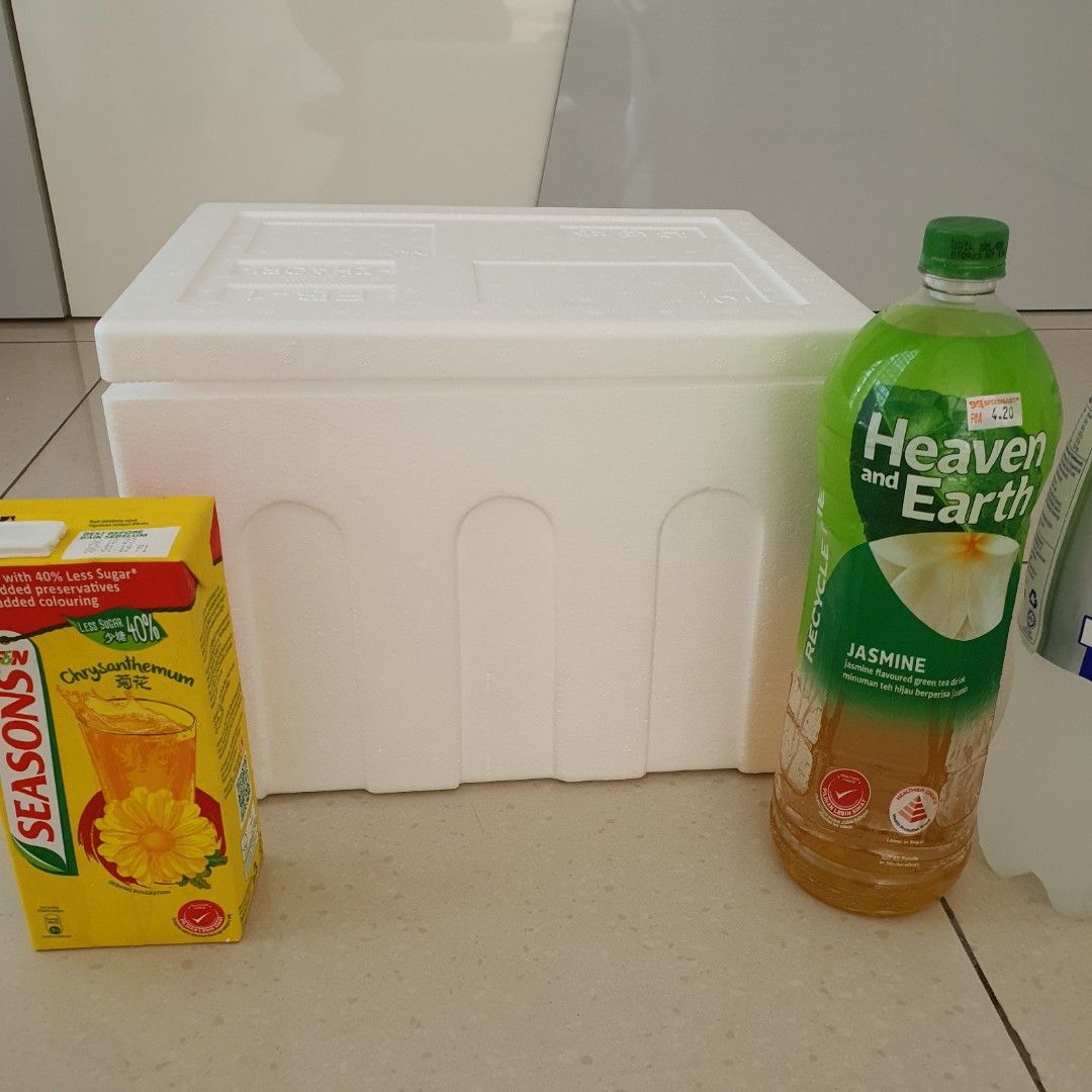 Styrofoam Boxes Picnic Box, Furniture & Home Living, Home Improvement