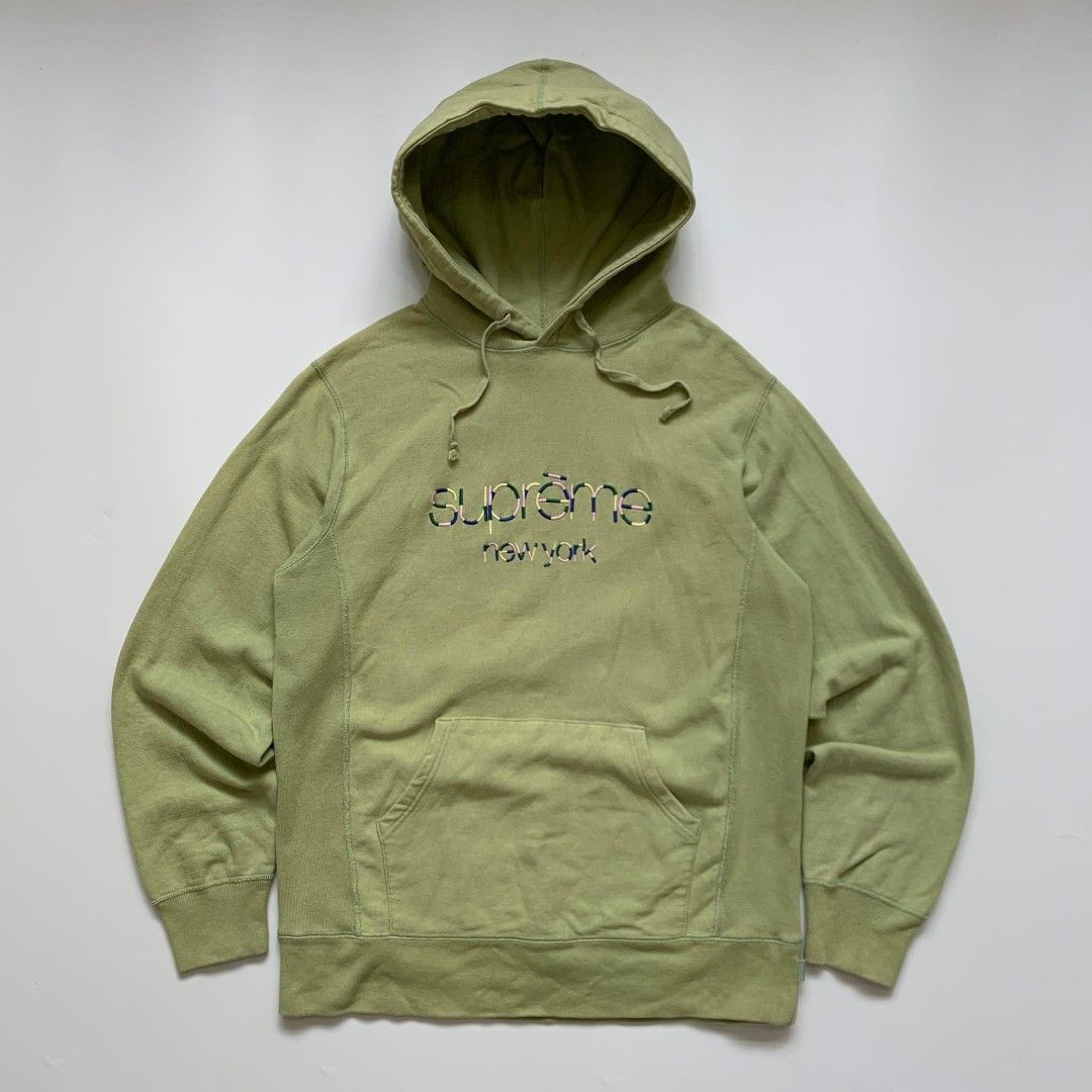 Mint green deals supreme hoodie