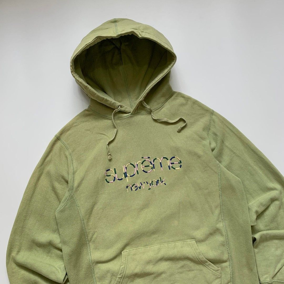Mint green online supreme hoodie