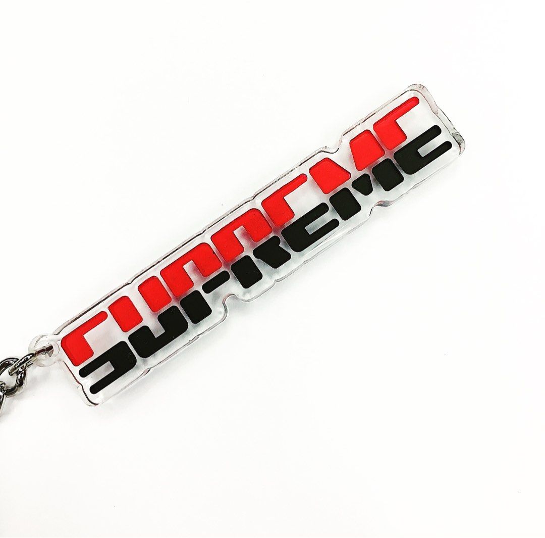 Supreme embossed deals keychain