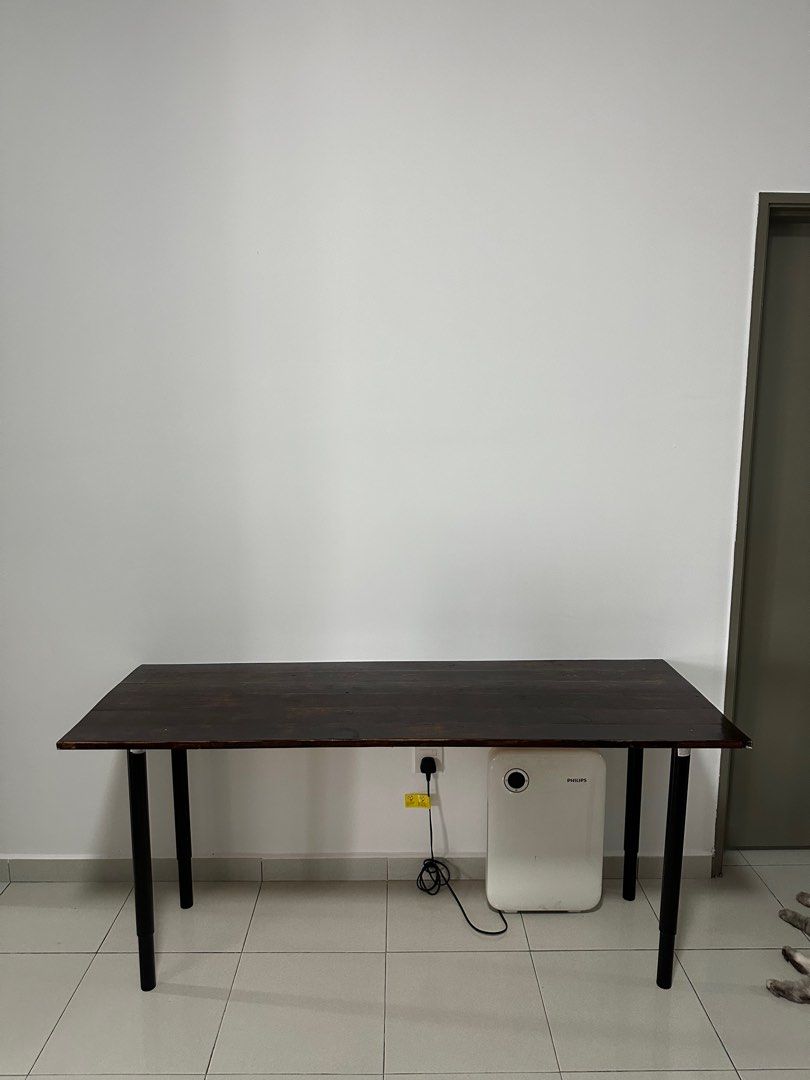 Table including 4 legs from ikea OLOV legs, Furniture & Home Living