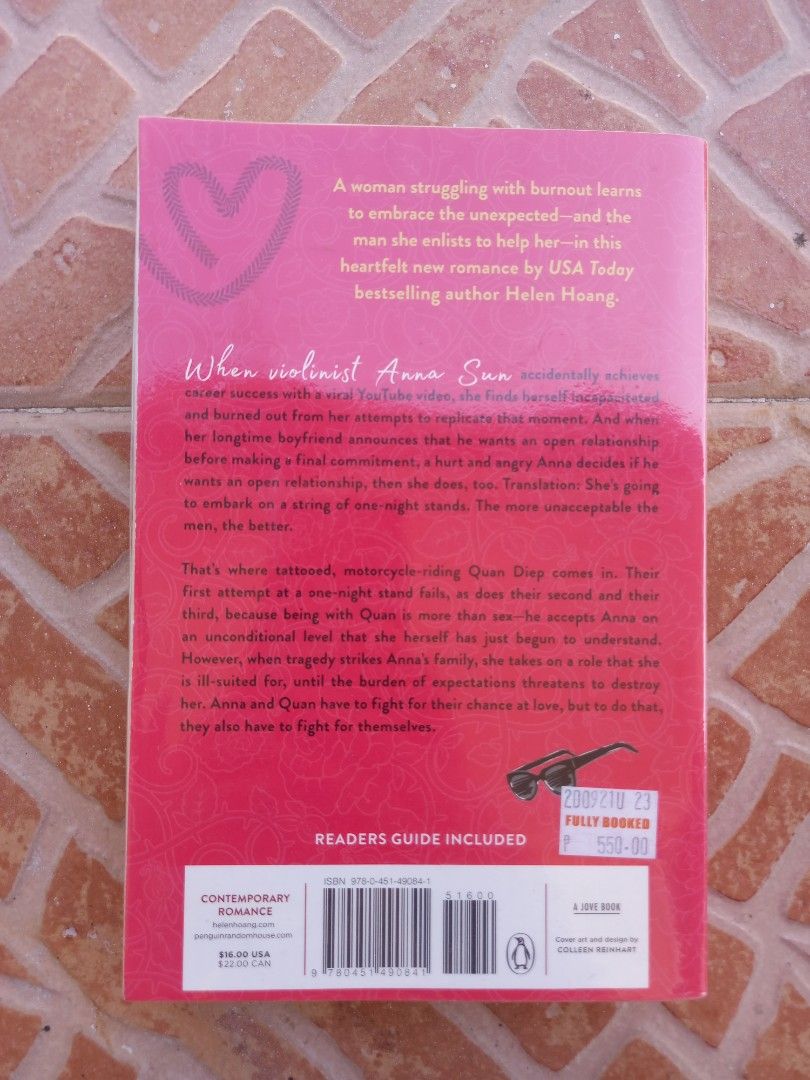 The Heart Principle by Helen Hoang book (Category: Storybooks) located in Paranaque City. Submitted by ticketbooked (Listing ID 1224013169, Image 2). Description: Hi! Here are some details! if you have anymore questions go ahead and ask! 😊 P350 - never been read - original - plastic covered - spotting Mode of payment: gcash, bdo, shopee (+additional fee) Mode of Delivery: shopee checkout, gogo express, grab, jnt.