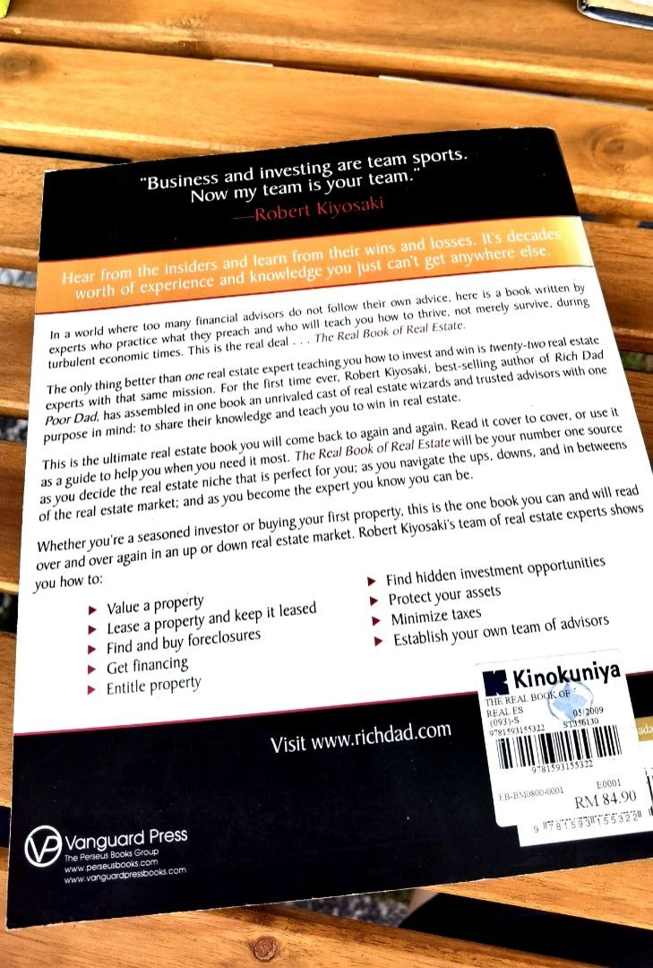 The Real Book Of Real Estate Book By Robert Kiyosaki, Hobbies & Toys