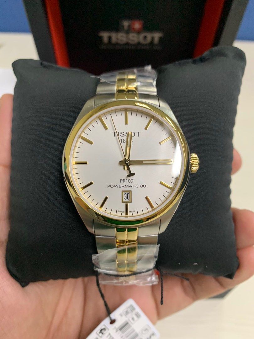 Tissot PR100 Powermatic 80 Two Tone Luxury Watches on Carousell