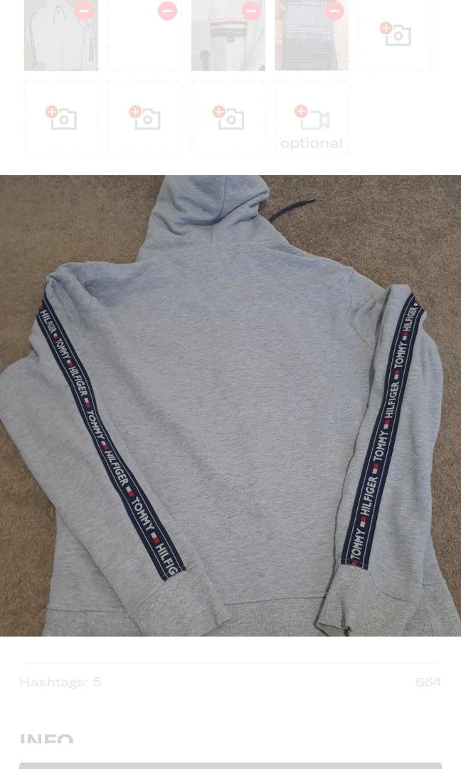Tommy hilfiger logo tape lounge hoody top