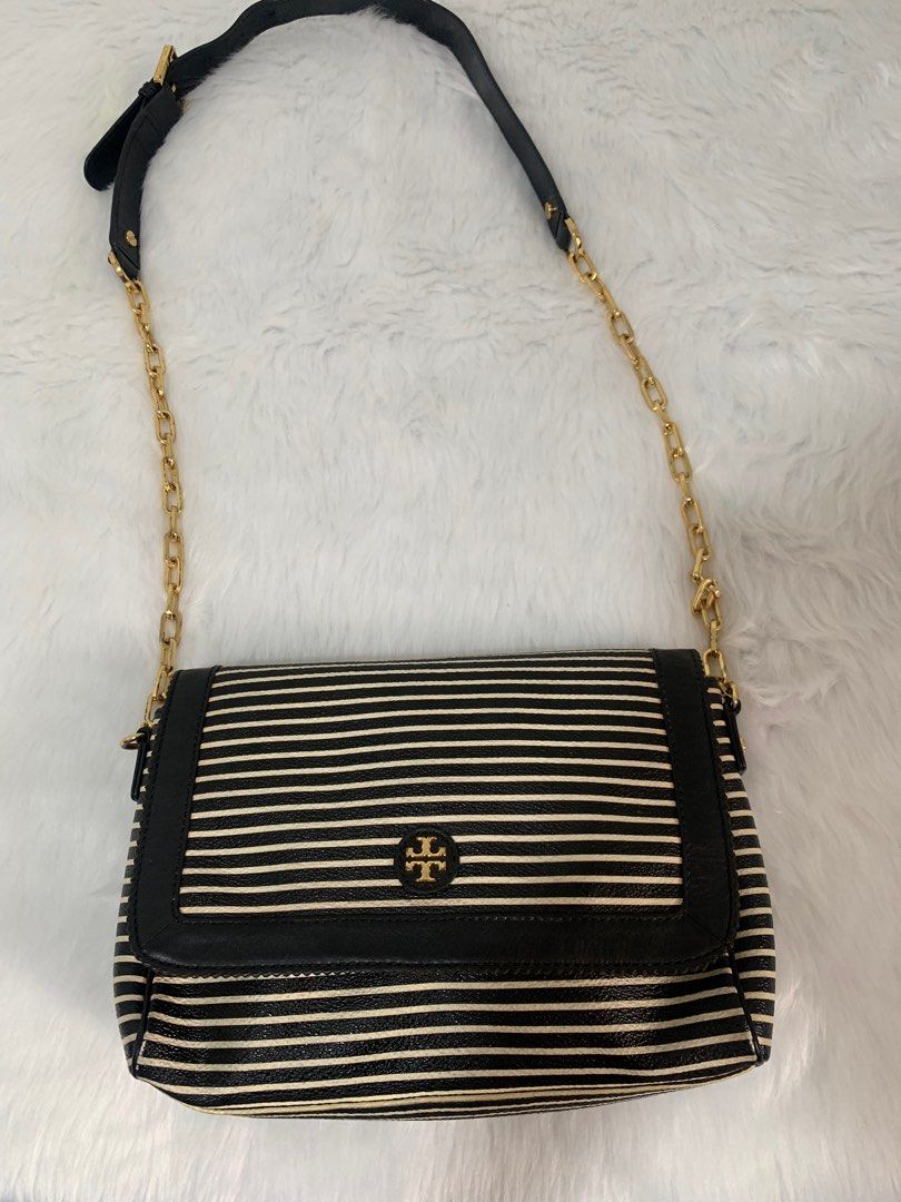 Tory Burch Striped Bag, Women's Fashion, Bags & Wallets, Cross-body Bags on  Carousell