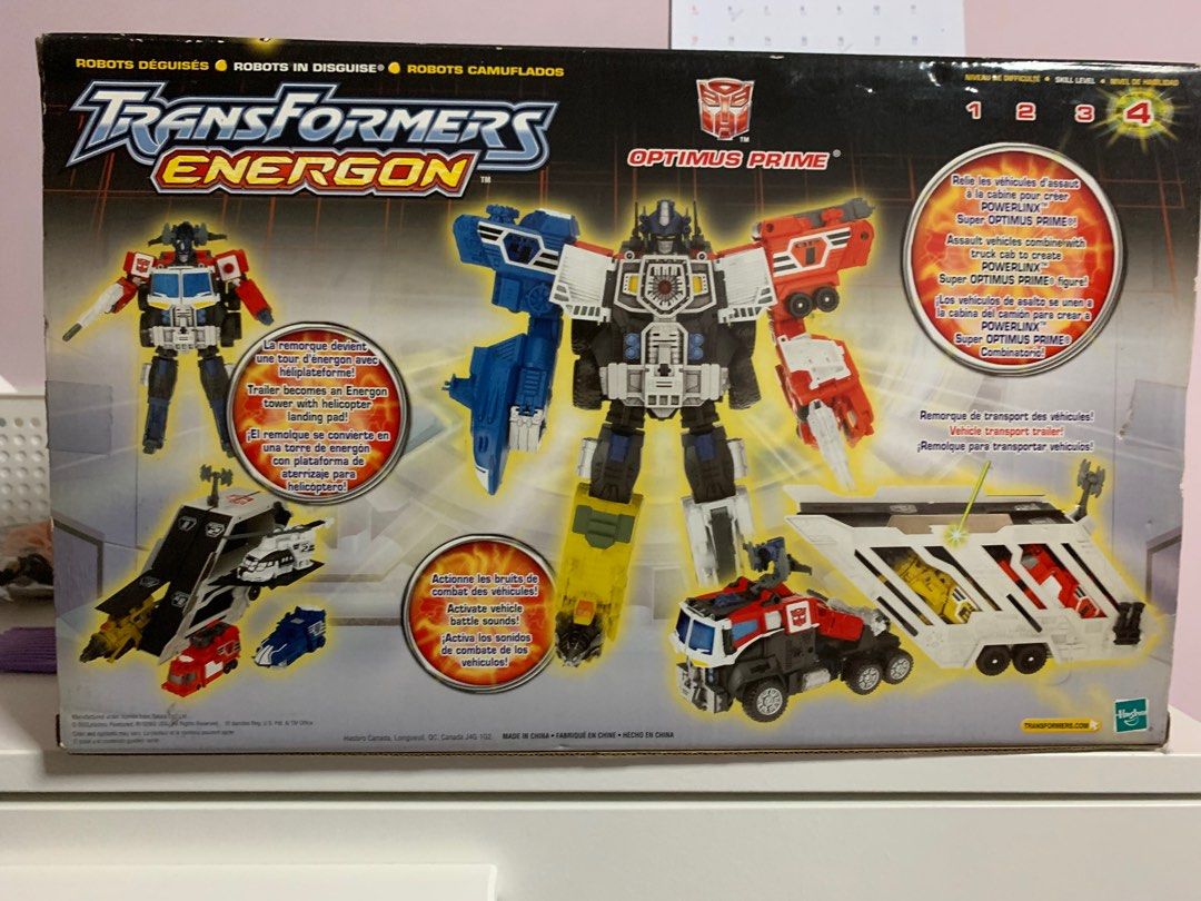 Transformers energon Optimus Prime, Megatron and Omega supreme, Hobbies