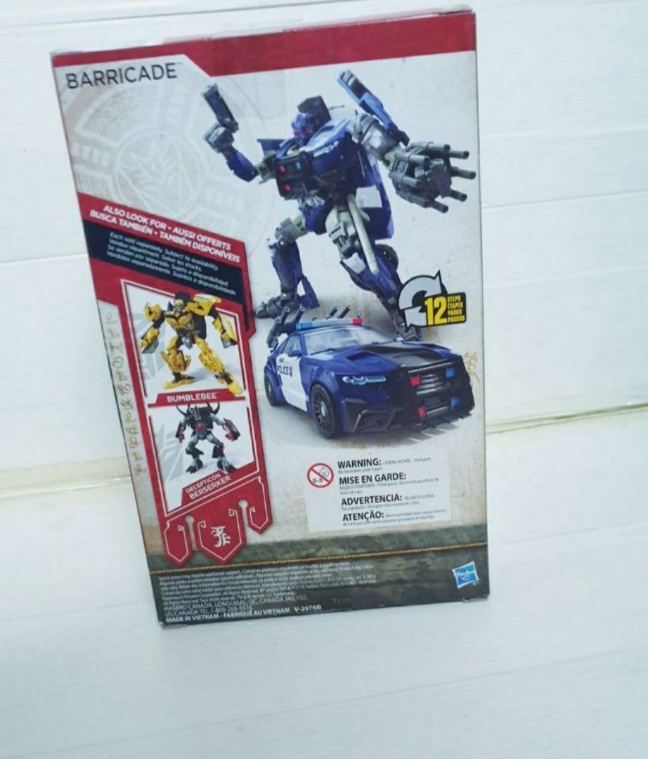 transformers movie the last knight barricade figure, Hobbies & Toys