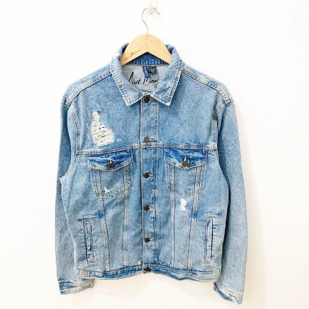 Nicki minaj h&m denim jacket hot sale