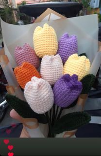Tulip Crocheted bouquet