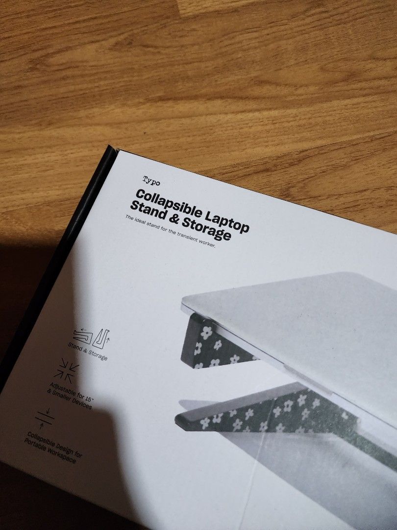 Typo Collapsible Laptop Stand & Storage, Hobbies & Toys, Stationery