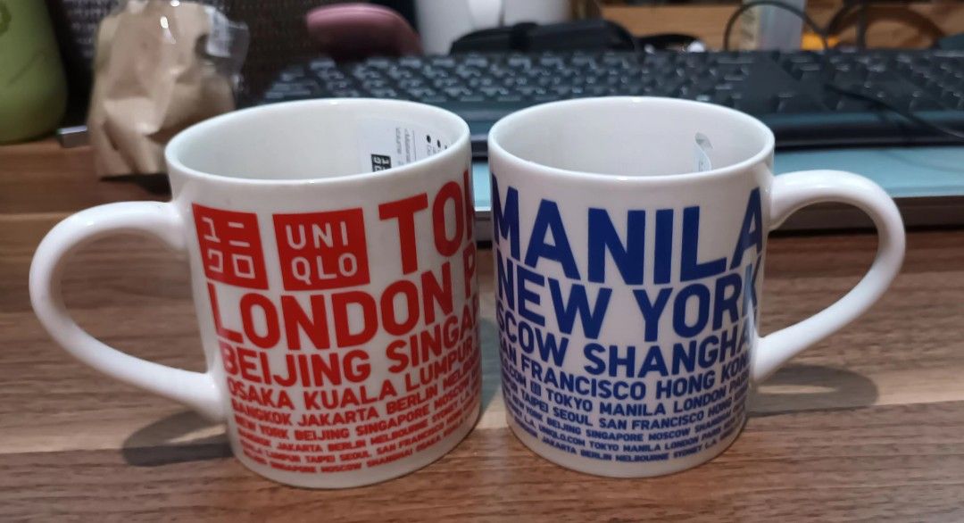 Uniqlo 2pc Mug (Category: Coffee & Tea Tableware) located in Batangas. Submitted by decluterring_tita (Listing ID 1223953182, Image 3). Description: Limited Edition 2pcs mug.