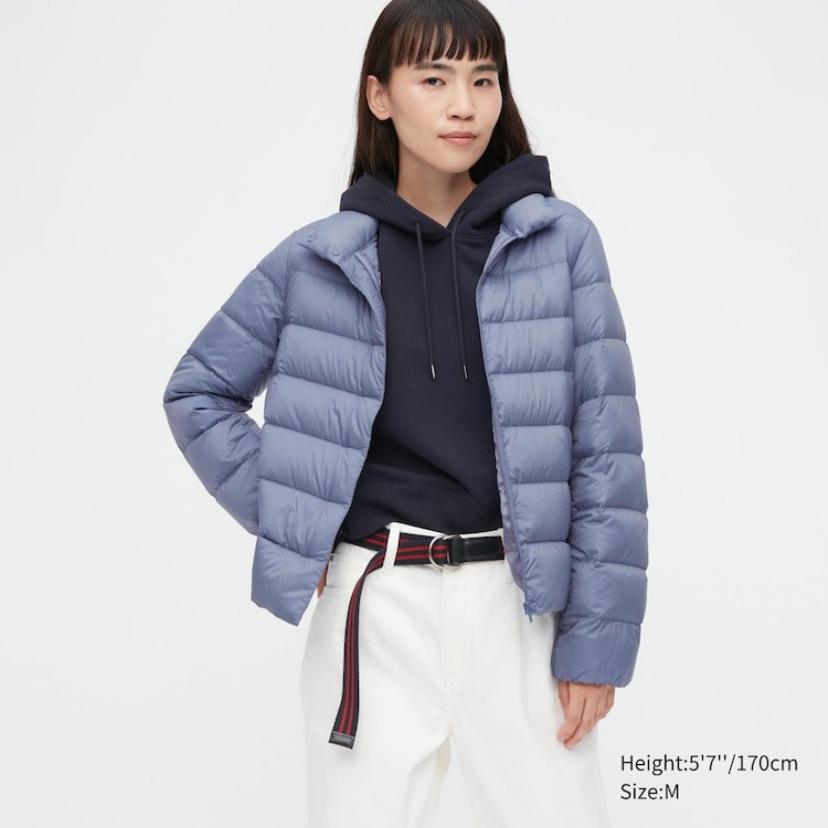 Women ultra light down hooded coat store