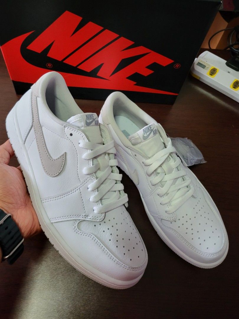Air jordan 1 low white mens new arrivals
