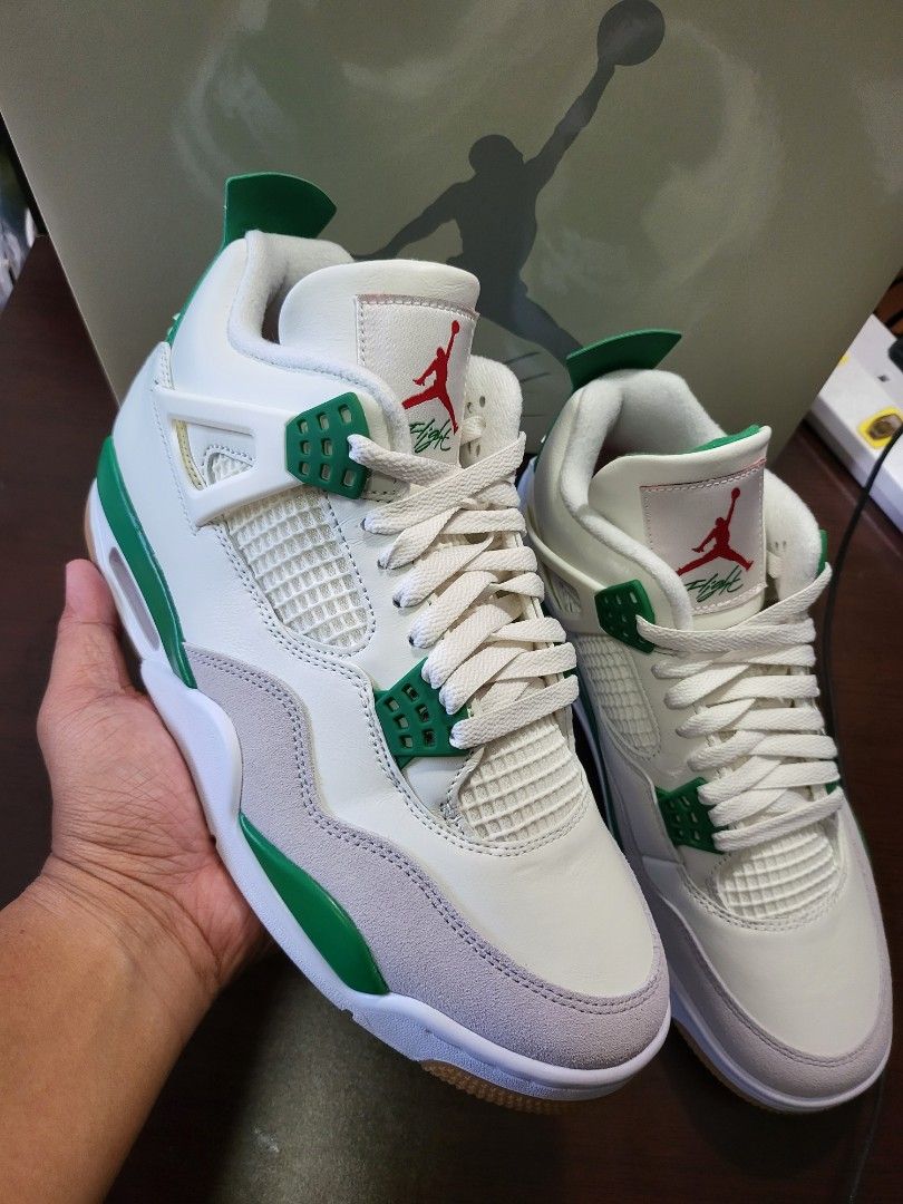 Us 9.5 Mens Nike SB x Air Jordan 4 Pine Green