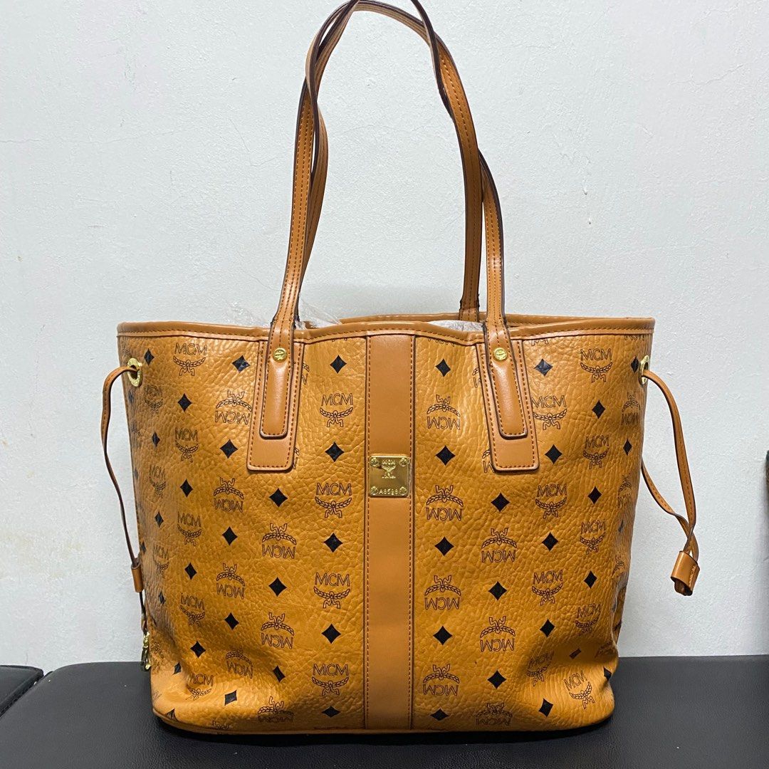 Brand New Authentic MCM mini tote bag, Women's Fashion, Bags & Wallets,  Tote Bags on Carousell