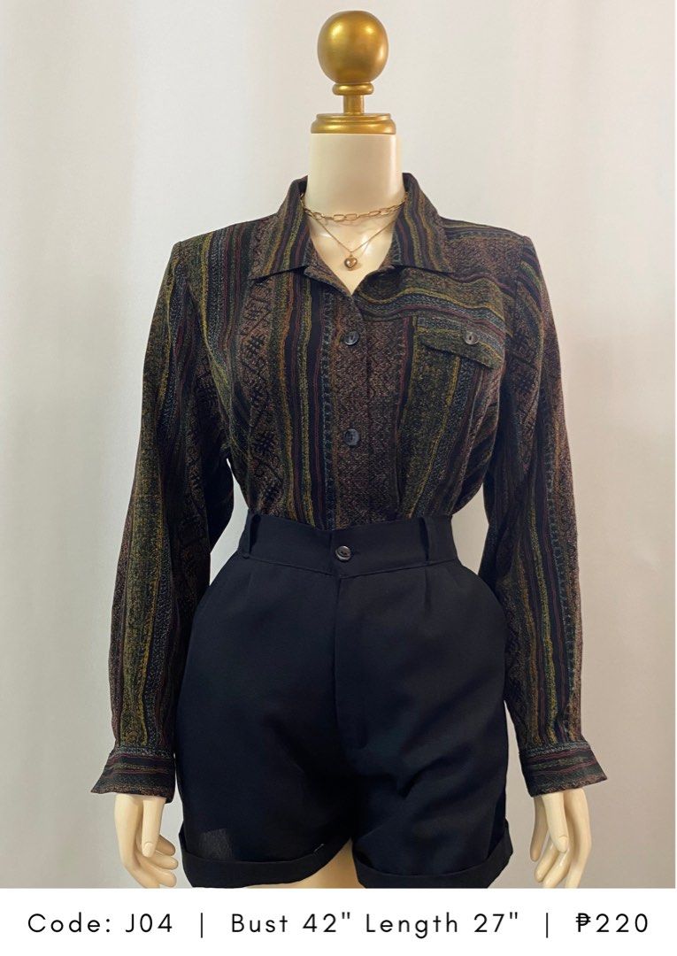 Vintage double layered long sleeve top