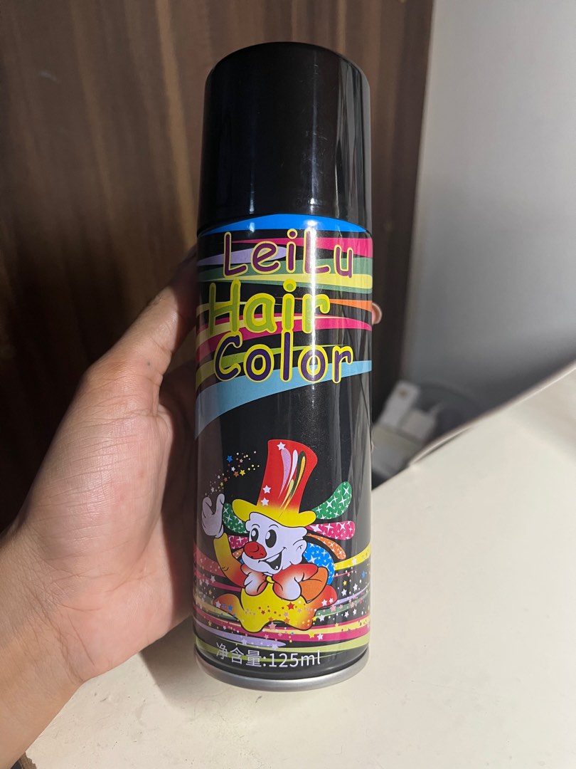 Washable Hair Spray (Black), Beauty & Personal Care, Hair on Carousell