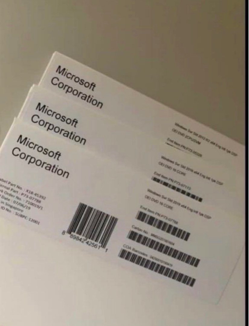 Windows server std 2012R2, 2016, 2019 : BNIB, Computers & Tech ...