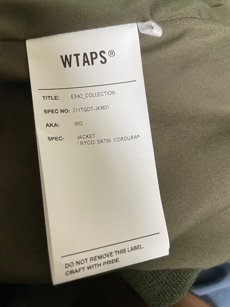 WTAPS NYCO SATIN CORDURA OLIVE 21SS, 男裝, 外套及戶外衣服- Carousell