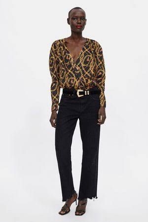 Zara chain print bodysuit on sale