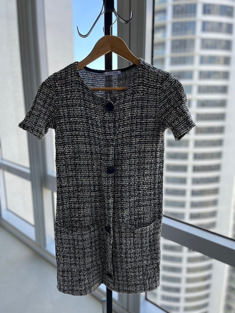 Zara Tweed Dress (Category: Dresses) located in Caloocan City. Submitted by thegoodstuff.x (Listing ID 1223945278, Image 1). Description: .