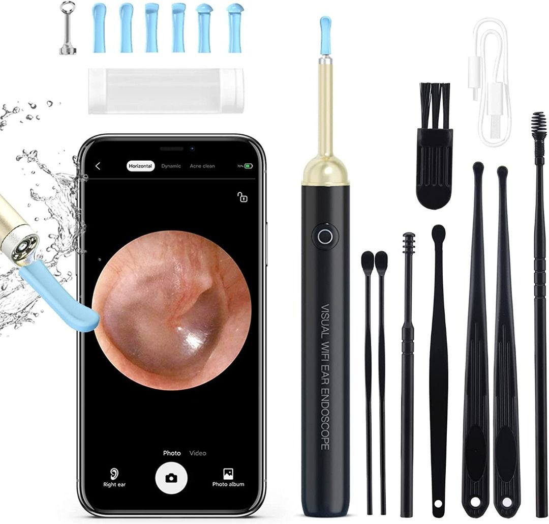 1613) CAMERA FOR EAR WAX REMOVAL TOOLS, SMART VISUAL EAR CLEANER, FHD