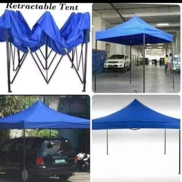 1 899 Retractable Tent Size 2x2 HEAVY DUT can be used as as party tent family tent picnic tent or any outdoor tent. Ready made retractable tents are available in Blue Red Everything