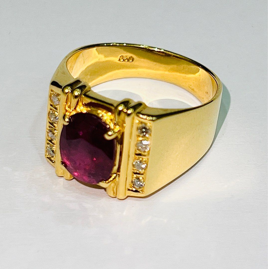 Gold ruby sale ring designs