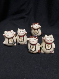 日本帶回5隻招財貓一組