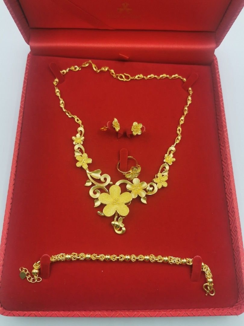 Gold jewellery full set store