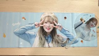 玟星 頌樂 輝人 日月 Wendy 手幅！mamamoo red velvet